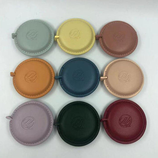 60inch/1.5M Soft Tape Measure Leather Retractable Measuring Leather Mini Body Tape Measure Dual Sided Ruler for Tailor Sewing Craft Cloth