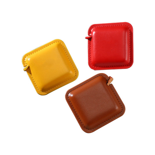 Custom Leather Measuring Tape 1.5M 60inch Soft Mini Sewing Tape Measure Cute Body Meter Ruler with Logo